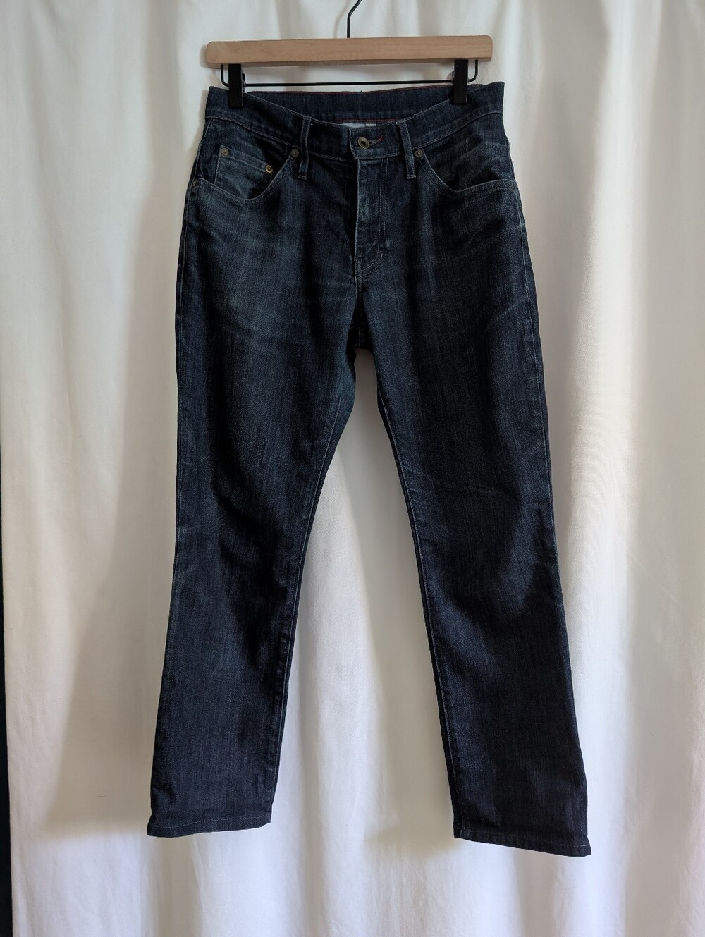 Raleigh Denim Workshop Jones Navy Blue Jeans Men’s Sz 28 X 27